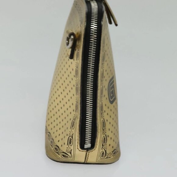 GUCCI SEGA Collaboration Shoulder Bag Leather Gold 511189 Auth bs24808 - Picture 3 of 16